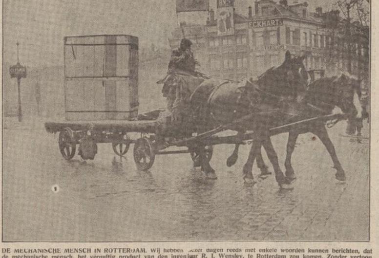 foto uit een krantenartikel uit 1928 over 1 april grap