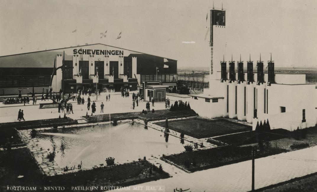 Overzicht van de Nenijto-hallen en tentoonstellingsterrein 