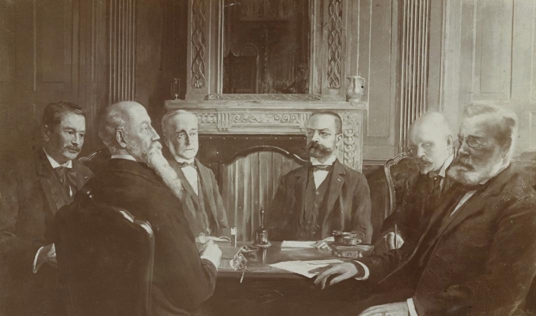 Bestuur van het Heilige Geesthuis: J.J.M. Blankenheym, J. van der Hoeven, J.J. Gkeichman, N.S./Müller Hzn., W.H. Vaillant en E. van Rijckevorsel