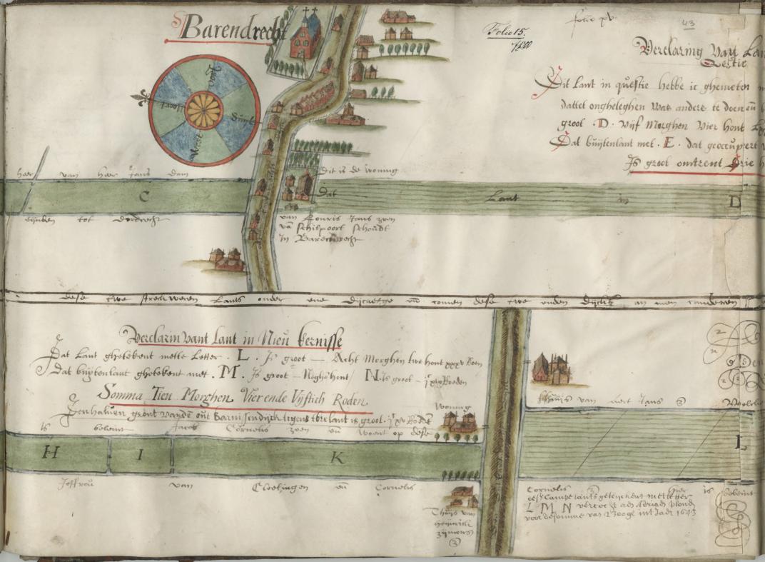bladzijde uit Landcaertboeck