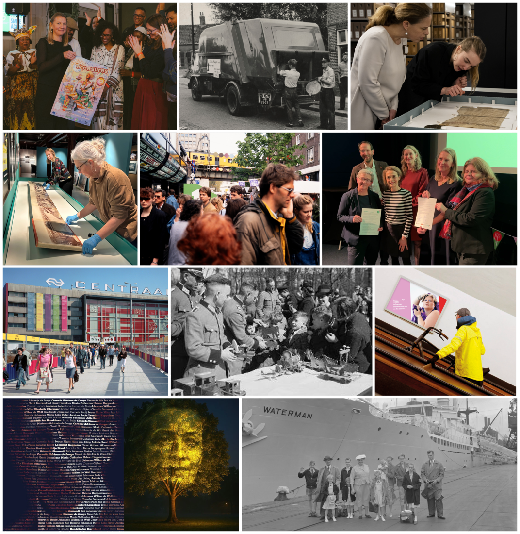 Compilage van foto's van momenten uit 2025