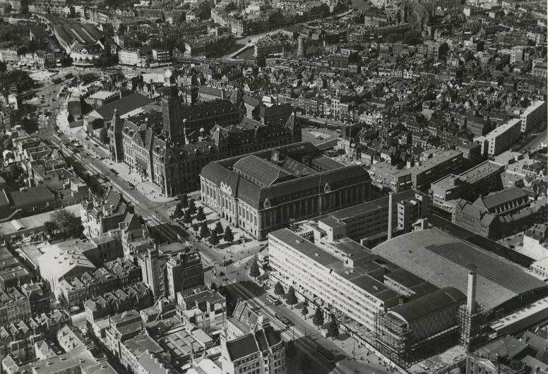 Coolsingel luchtopname 1939. Collectie 4232 nummer 1970-2538