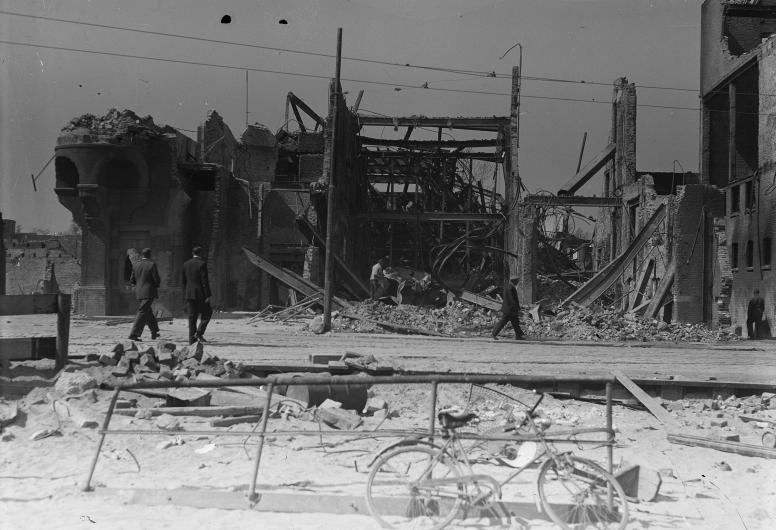 Restanten van het gebouw