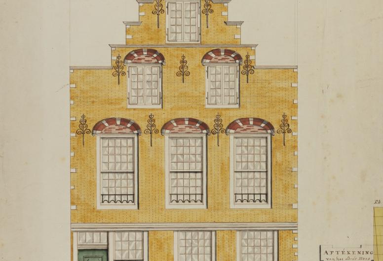 Het derde huis van de wic aan de noordzijde van het Haringvliet. P. van Leeuwen, 1807. Collectie 4080, RI 1135