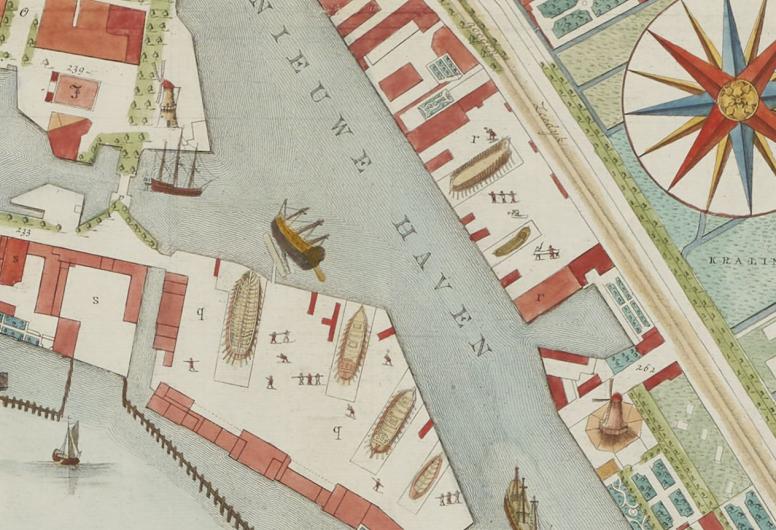 Uitsnede uit de kaart van Munro 