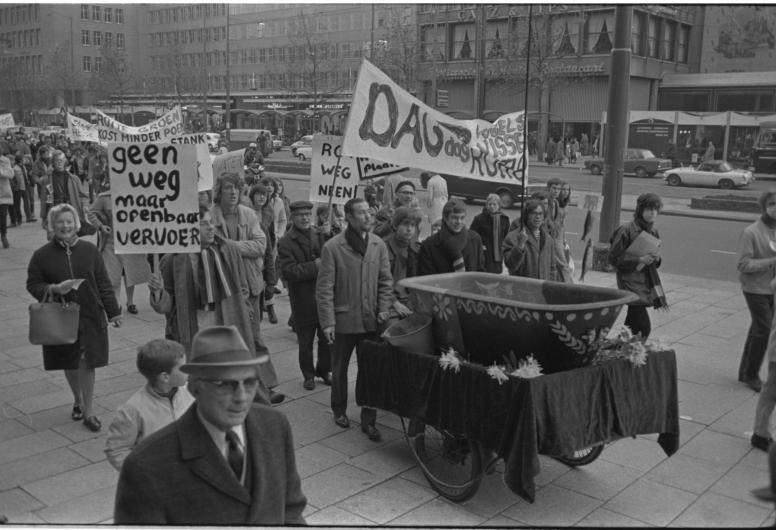 Bewonersprotest op de Coolsingel
