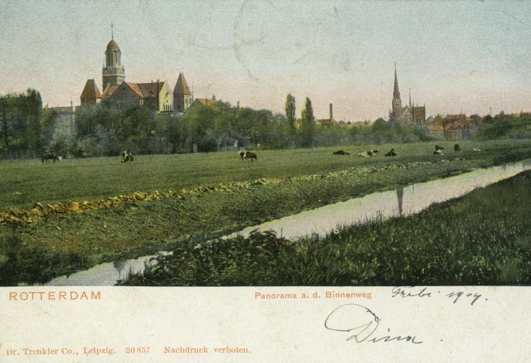 Prentbriefkaart van het Land van Hoboken