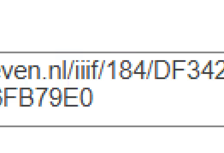 url met locatie van media voor archieven en gebruik met IIIF standaard