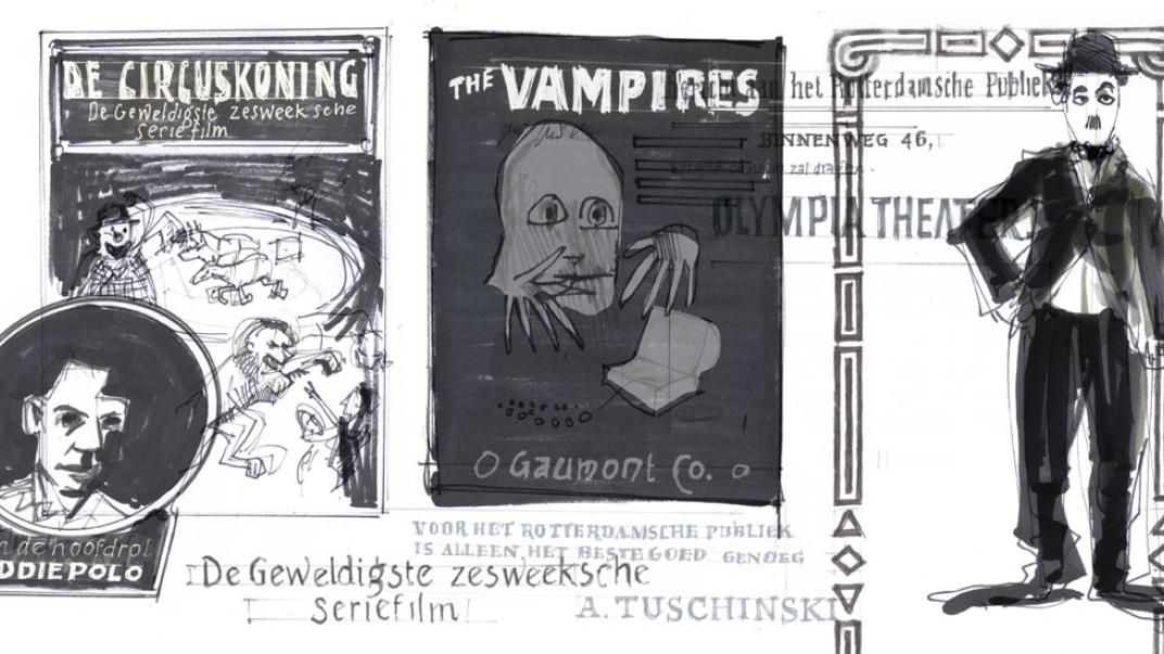 Kaskrakers in Olympia, late jaren ’10, vroege jaren ’20.​ Beeld: Karel Kindermans, 2021