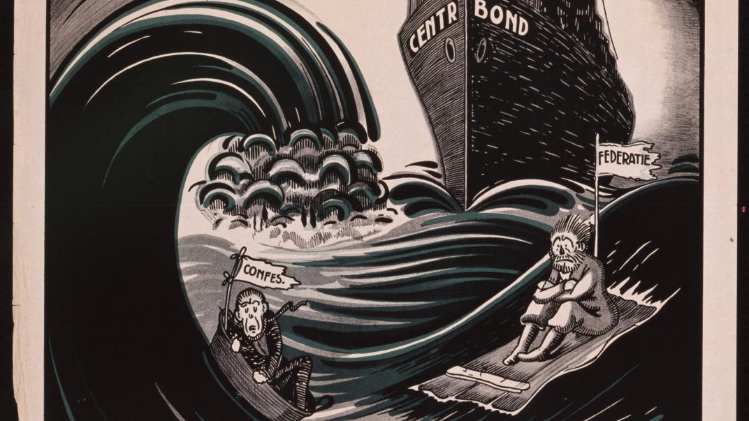 Affiche transportarbeiders door Albert Hahn jr.