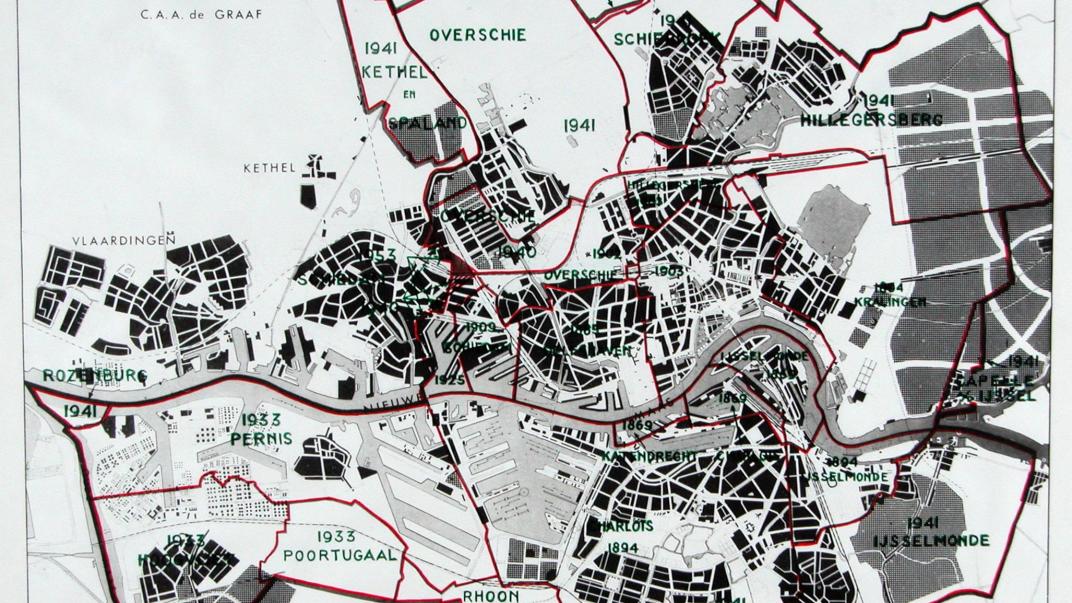 Hoe Rotterdam groeide. Collectie Kaarten en Plattegronden.